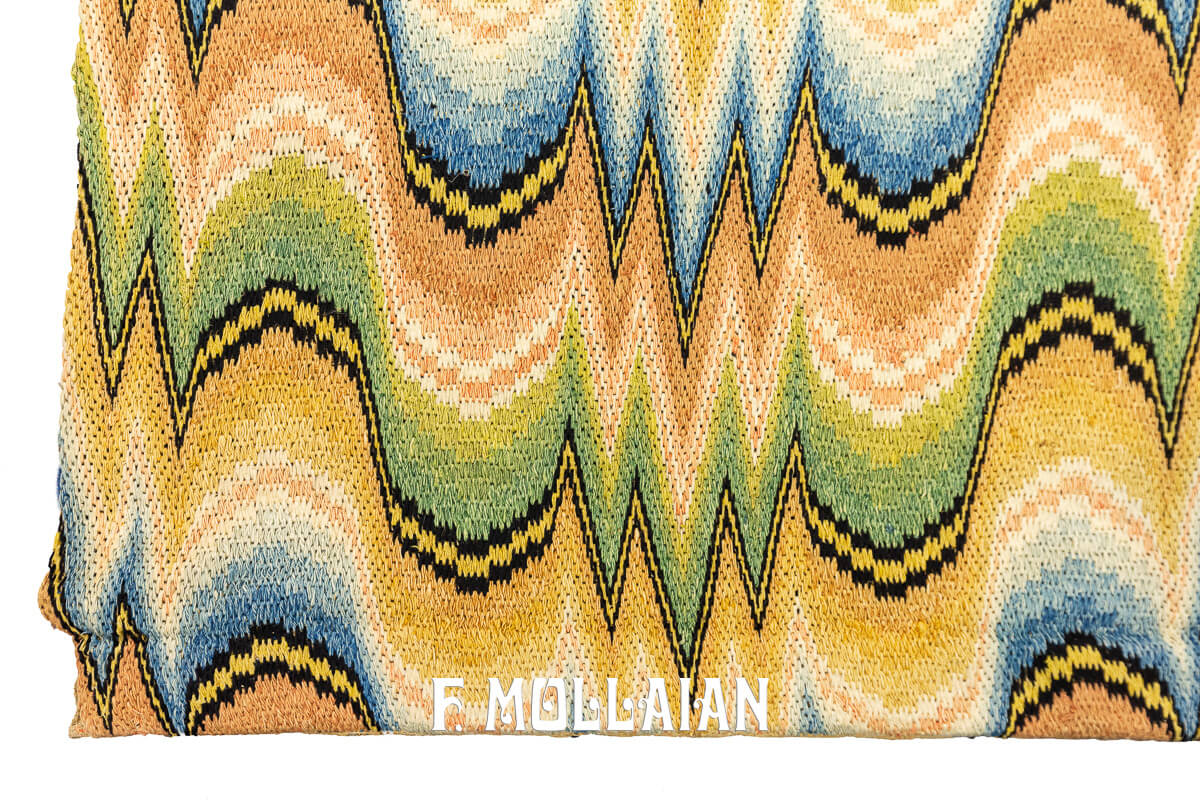 Italian Textile Wavy Design Multicolor n°:501186